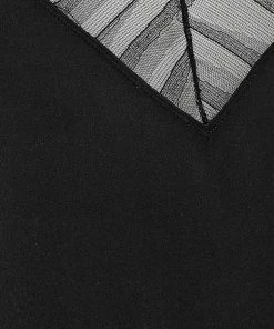 Alternative view of IRO Top Berwyn Dentelle Soie Noir