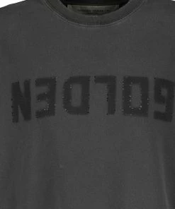 Alternative view of GOLDEN GOOSE Tee-shirt Golden Homme Coton Gris Anthracite