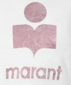 Alternative view of ISABEL MARANT ÉTOILE Tee-shirt Klowia Lin Blanc Rose