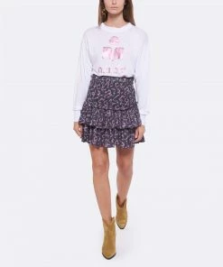 ISABEL MARANT ÉTOILE Tee-shirt Klowia Lin Blanc Rose -Boutique MAJESTIC FILATURES unnamed file 3550 scaled