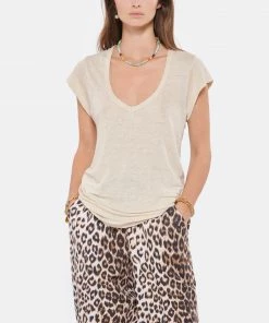ISABEL MARANT ÉTOILE Tee-shirt Zankou Lin Écru 10 ISABEL MARANT ÉTOILE Tee-shirt Zankou Lin Écru -Boutique MAJESTIC FILATURES unnamed file 3560 scaled
