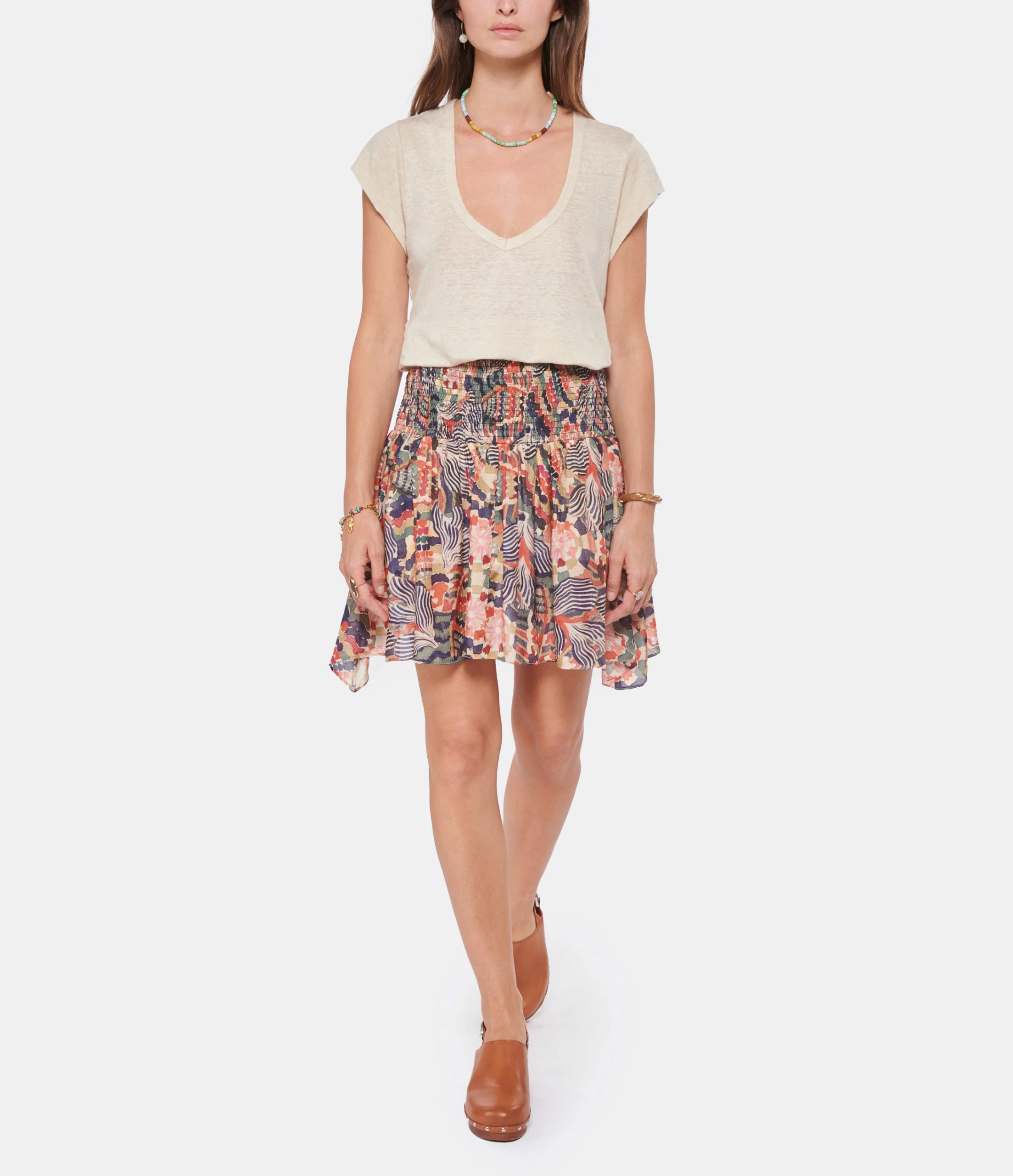 ISABEL MARANT ÉTOILE Tee-shirt Zankou Lin Écru 7 ISABEL MARANT ÉTOILE Tee-shirt Zankou Lin Écru – Image 5