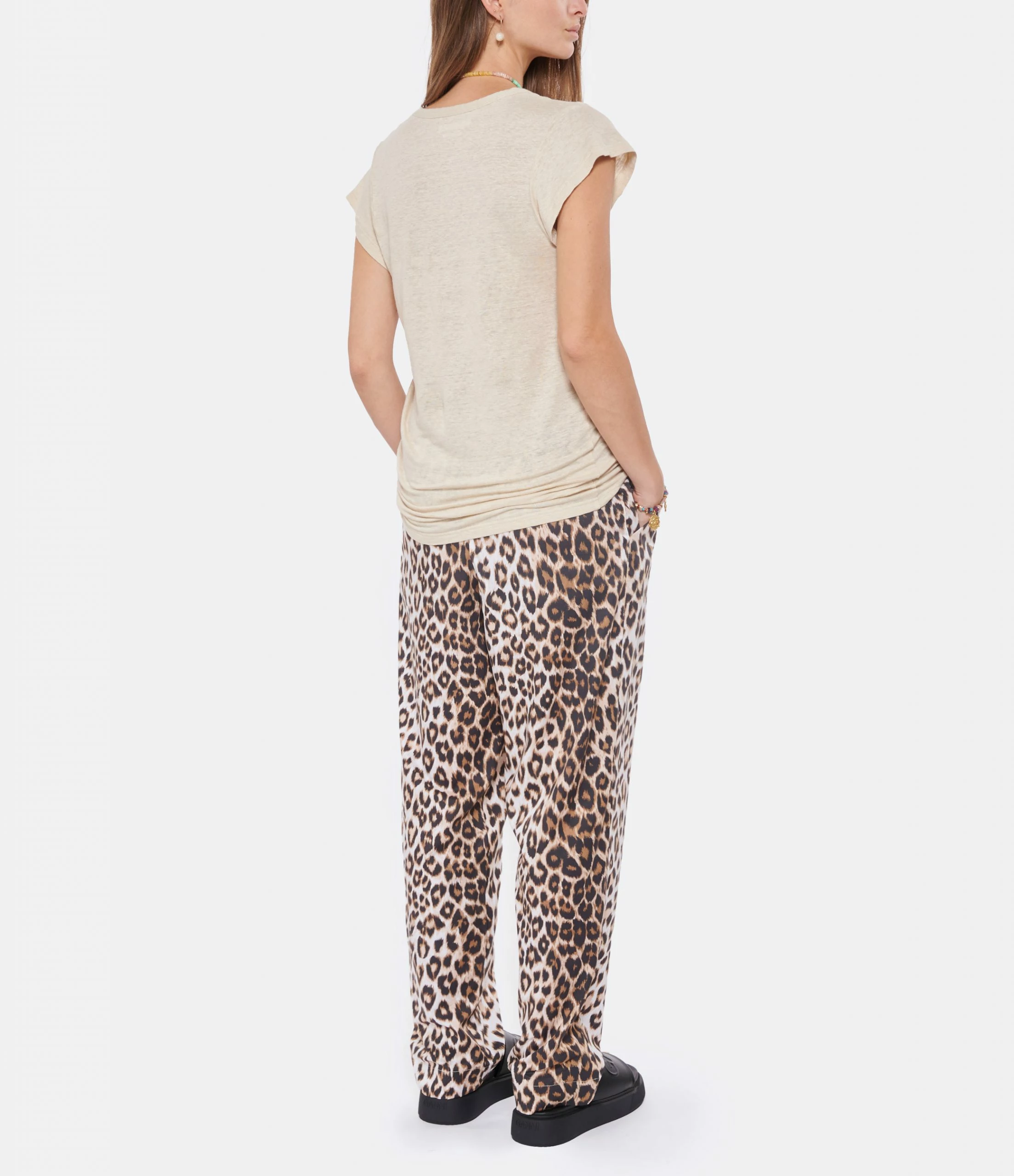 ISABEL MARANT ÉTOILE Tee-shirt Zankou Lin Écru 8 ISABEL MARANT ÉTOILE Tee-shirt Zankou Lin Écru – Image 6