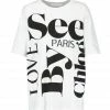 SEE BY CHLOE Tee-shirt Oversize Coton Blanc 1 SEE BY CHLOE Tee-shirt Oversize Coton Blanc -Boutique MAJESTIC FILATURES unnamed file 3579