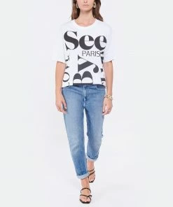 SEE BY CHLOE Tee-shirt Oversize Coton Blanc 10 SEE BY CHLOE Tee-shirt Oversize Coton Blanc -Boutique MAJESTIC FILATURES unnamed file 3582