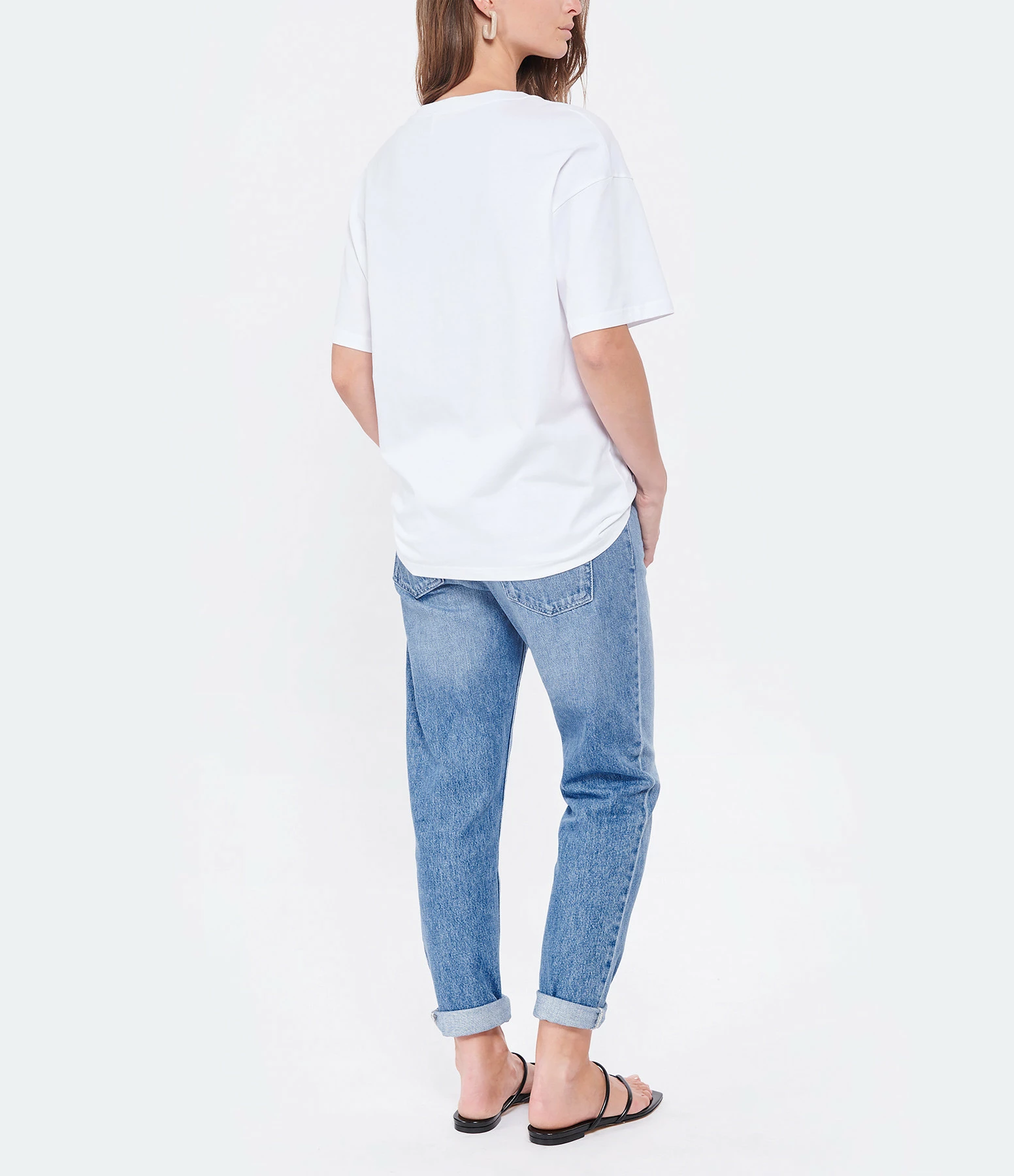 SEE BY CHLOE Tee-shirt Oversize Coton Blanc 7 SEE BY CHLOE Tee-shirt Oversize Coton Blanc – Image 5