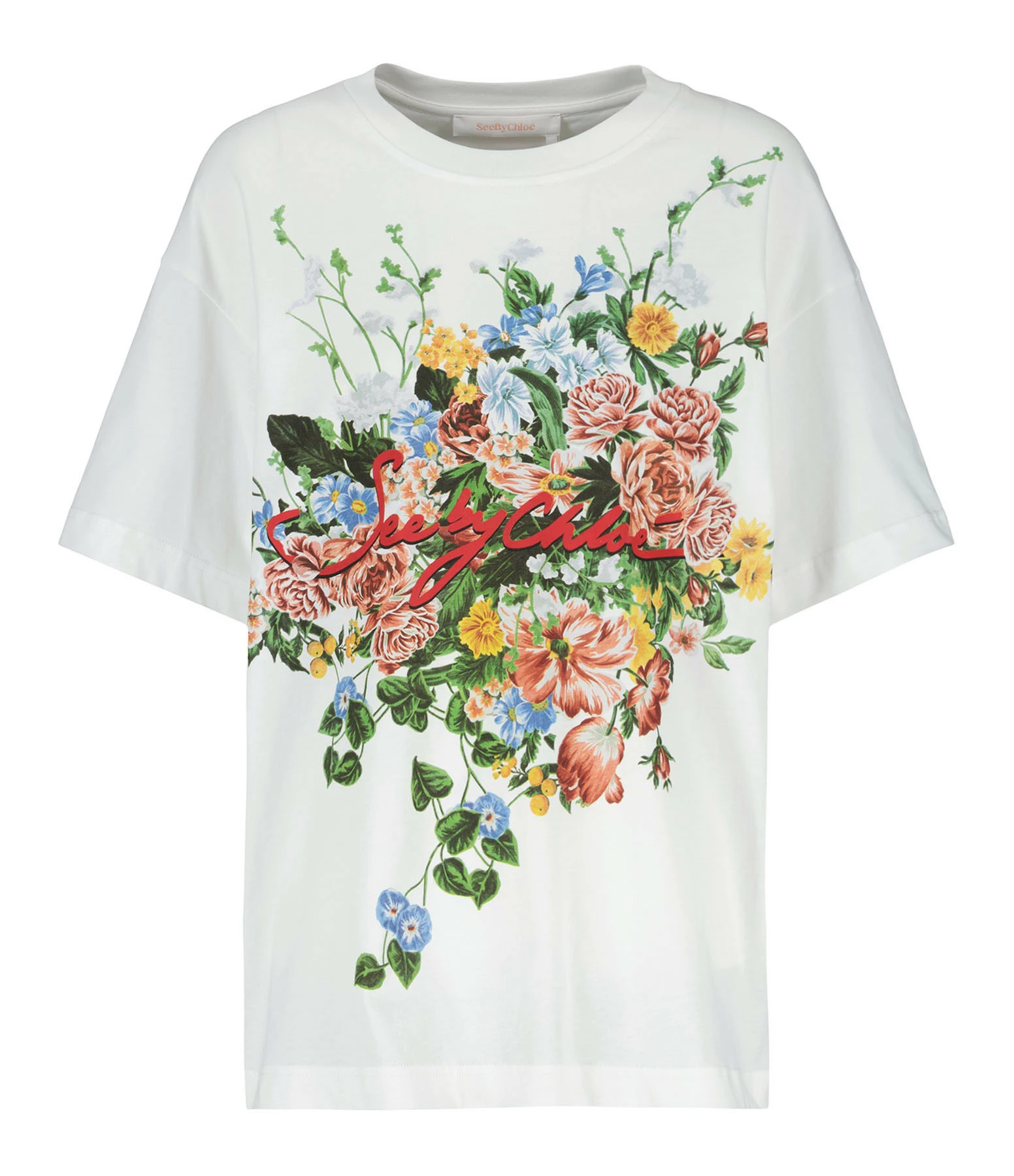 SEE BY CHLOE Tee-shirt Coton Blanc 3 SEE BY CHLOE Tee-shirt Coton Blanc