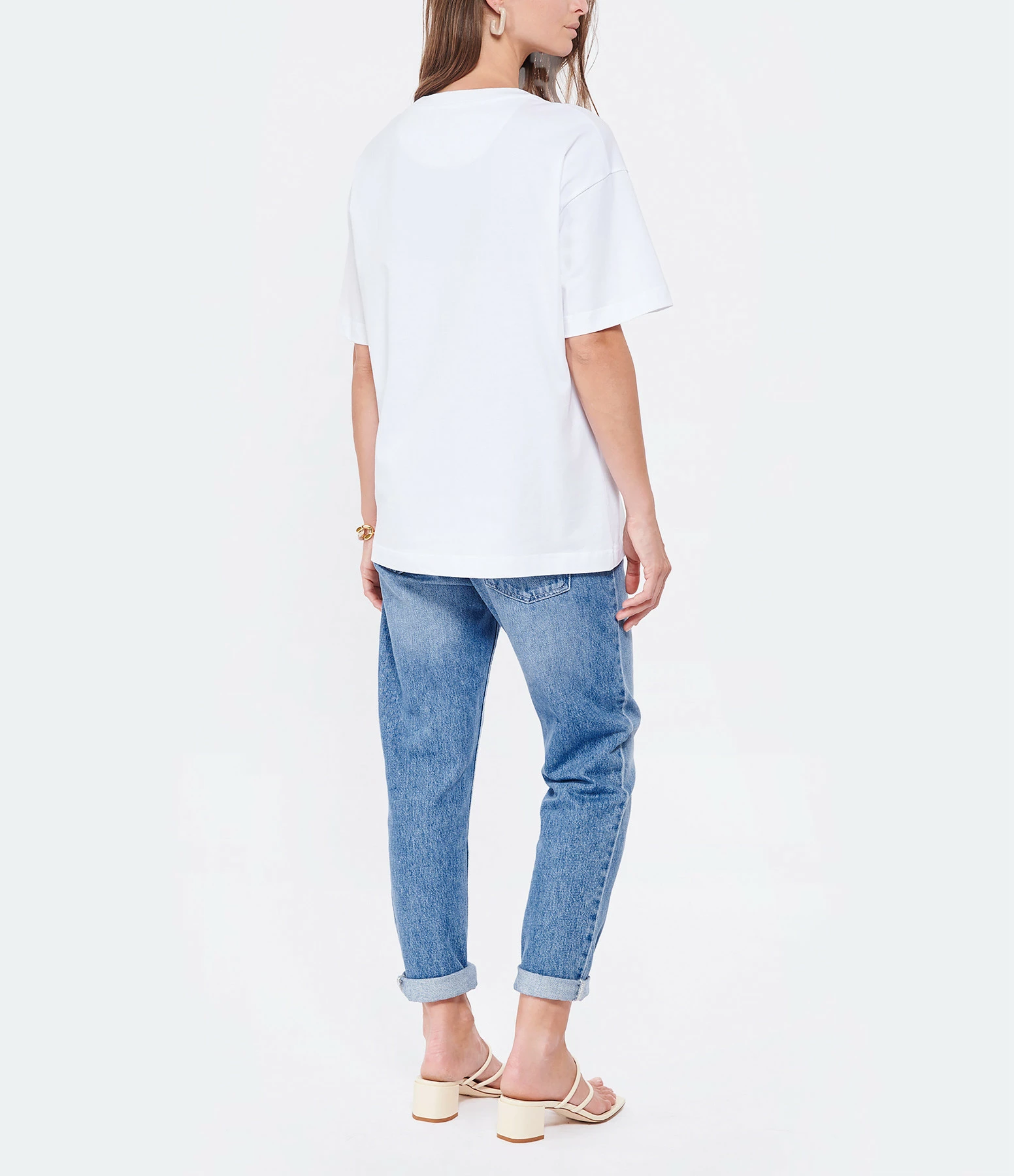 SEE BY CHLOE Tee-shirt Coton Blanc 7 SEE BY CHLOE Tee-shirt Coton Blanc – Image 5
