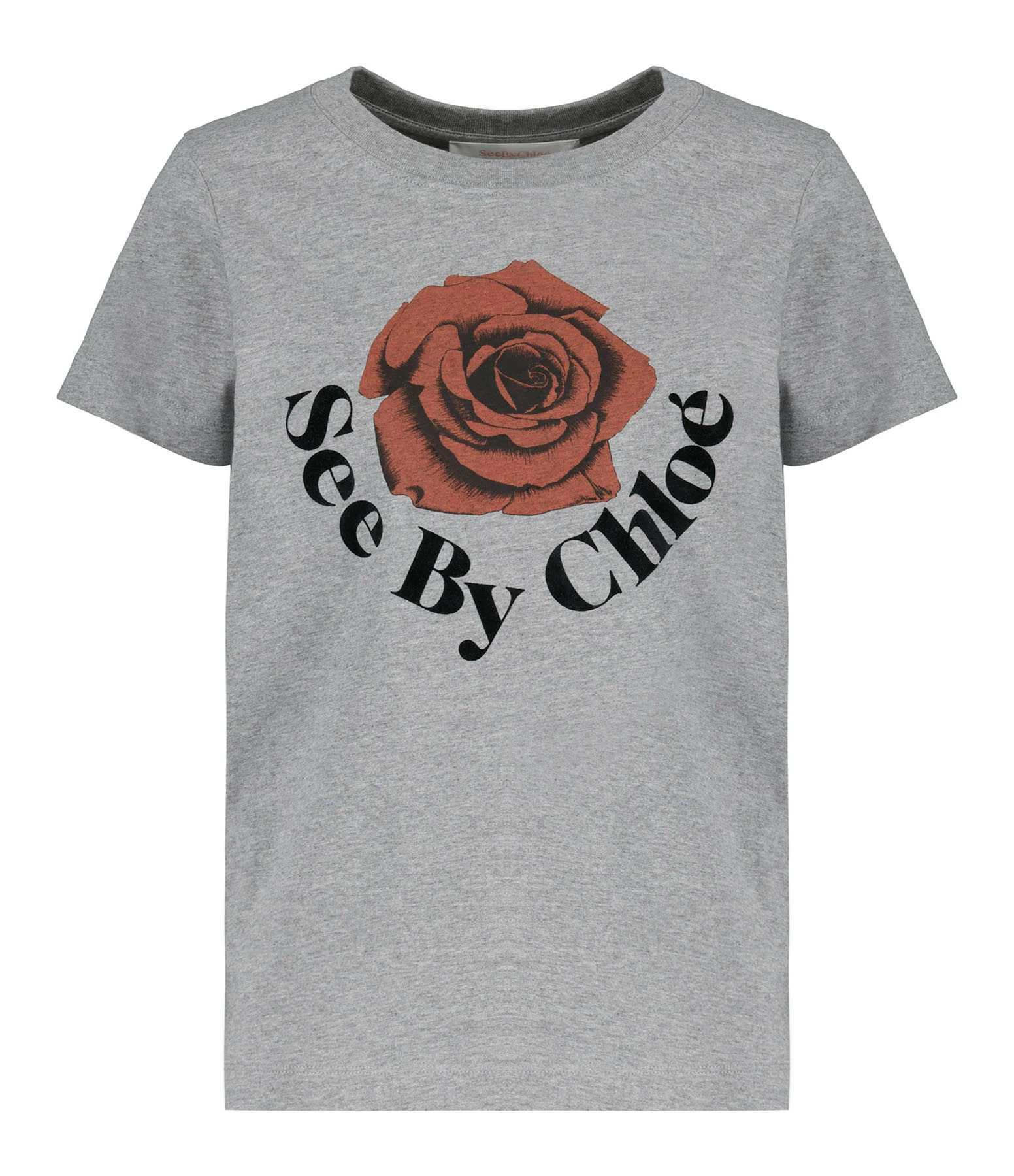 SEE BY CHLOE Tee-shirt Coton Gris 3 SEE BY CHLOE Tee-shirt Coton Gris