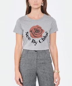 SEE BY CHLOE Tee-shirt Coton Gris 9 SEE BY CHLOE Tee-shirt Coton Gris -Boutique MAJESTIC FILATURES unnamed file 3596