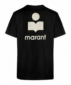 ISABEL MARANT ÉTOILE Tee-shirt Zewel Coton Organique Noir Écru 8 ISABEL MARANT ÉTOILE Tee-shirt Zewel Coton Organique Noir Écru -Boutique MAJESTIC FILATURES unnamed file 3611