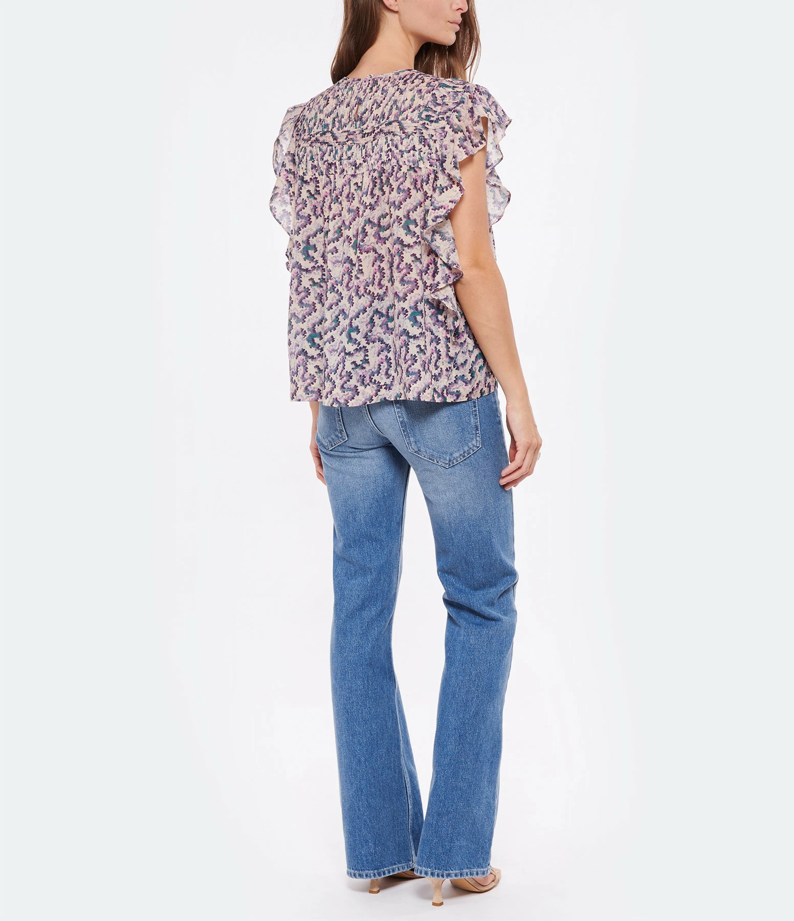 ISABEL MARANT ÉTOILE Top Ilayona Coton Organique Rose 6 ISABEL MARANT ÉTOILE Top Ilayona Coton Organique Rose – Image 4