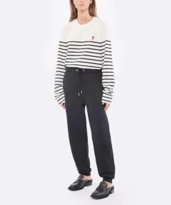 AMI PARIS Marinière Unisexe Ami De Cœur Coton Biologique Blanc Noir 11 AMI PARIS Marinière Unisexe Ami De Cœur Coton Biologique Blanc Noir -Boutique MAJESTIC FILATURES unnamed file 3623