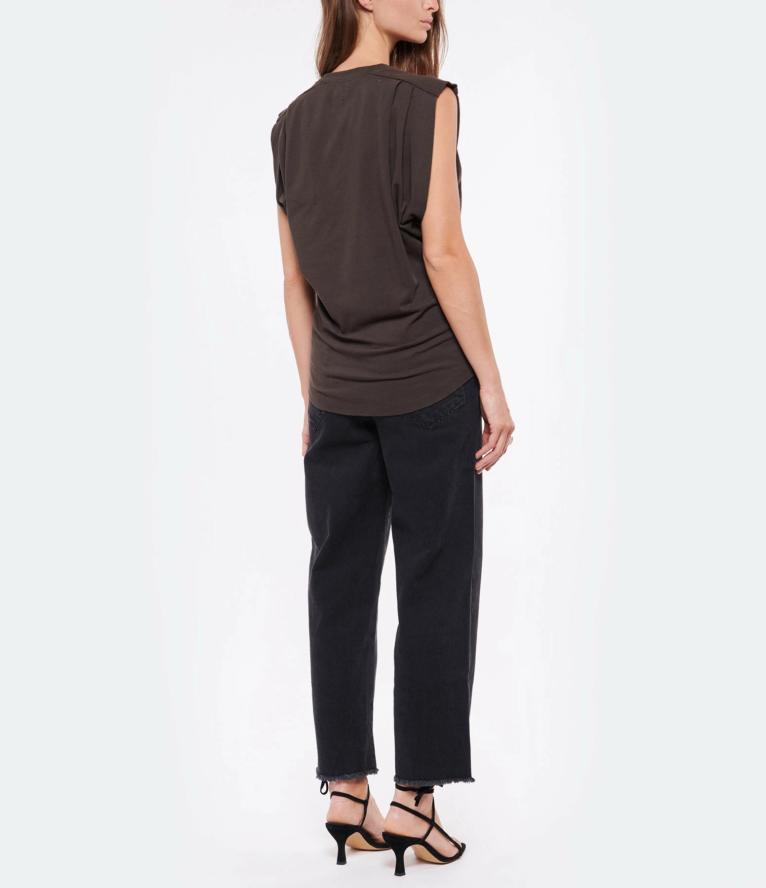ISABEL MARANT Tee-shirt Zutteni Coton Noir Délavé 8 ISABEL MARANT Tee-shirt Zutteni Coton Noir Délavé – Image 6