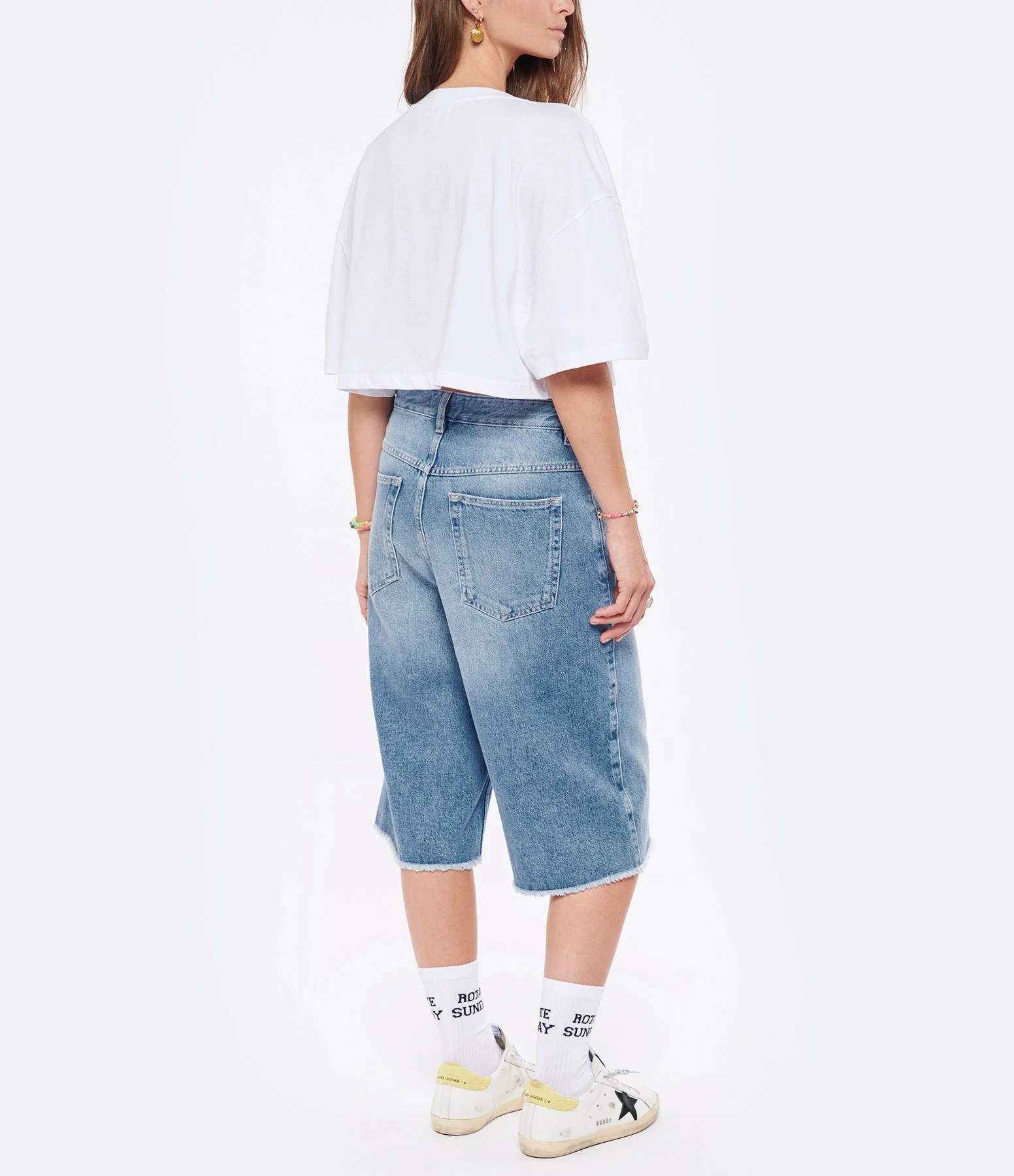 ROTATE Tee-shirt Tyra Coton Blanc 7 ROTATE Tee-shirt Tyra Coton Blanc – Image 5