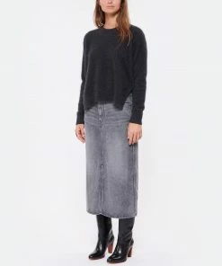 CT PLAGE Pull Col Rond Raccoon Gris -Boutique MAJESTIC FILATURES unnamed file 364