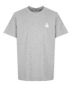 ISABEL MARANT ÉTOILE Tee-shirt Zewel Coton Organique Gris Écru