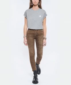 ISABEL MARANT ÉTOILE Tee-shirt Zewel Coton Organique Gris Écru -Boutique MAJESTIC FILATURES unnamed file 3649