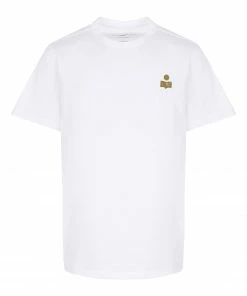 ISABEL MARANT ÉTOILE Tee-shirt Zewel Coton Organique Blanc Kaki
