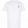 ISABEL MARANT ÉTOILE Tee-shirt Zewel Coton Organique Blanc Framboise -Boutique MAJESTIC FILATURES unnamed file 3656