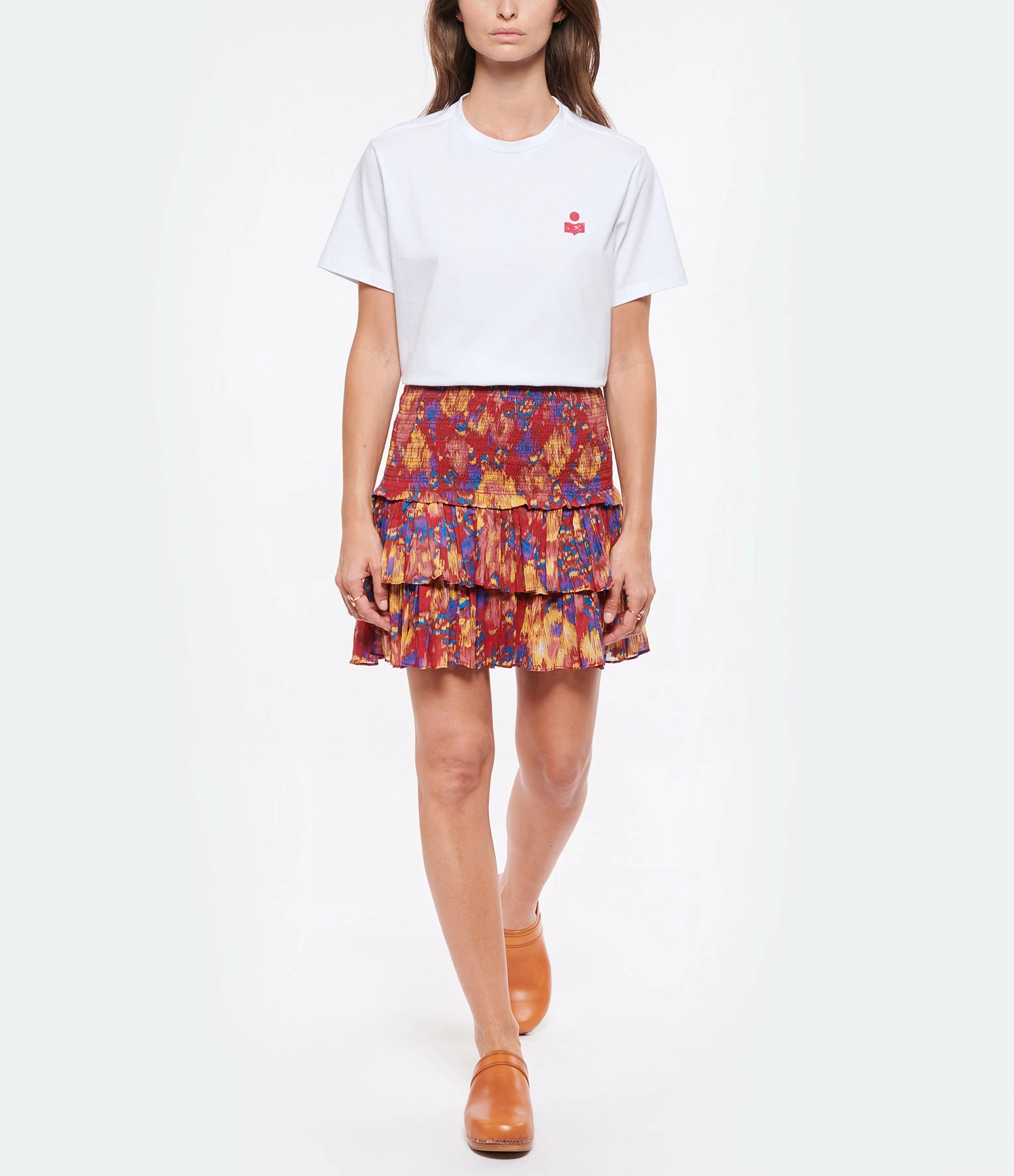ISABEL MARANT ÉTOILE Tee-shirt Zewel Coton Organique Blanc Framboise 6 ISABEL MARANT ÉTOILE Tee-shirt Zewel Coton Organique Blanc Framboise – Image 4