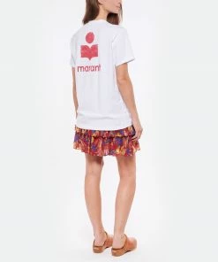 ISABEL MARANT ÉTOILE Tee-shirt Zewel Coton Organique Blanc Framboise 11 ISABEL MARANT ÉTOILE Tee-shirt Zewel Coton Organique Blanc Framboise -Boutique MAJESTIC FILATURES unnamed file 3660