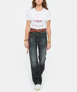ISABEL MARANT ÉTOILE Tee-shirt Koldi Lin Blanc Rose -Boutique MAJESTIC FILATURES unnamed file 3666