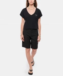 MAISON LABICHE Tee-shirt Col V Legend Coton Biologique Noir 10 MAISON LABICHE Tee-shirt Col V Legend Coton Biologique Noir -Boutique MAJESTIC FILATURES unnamed file 3676