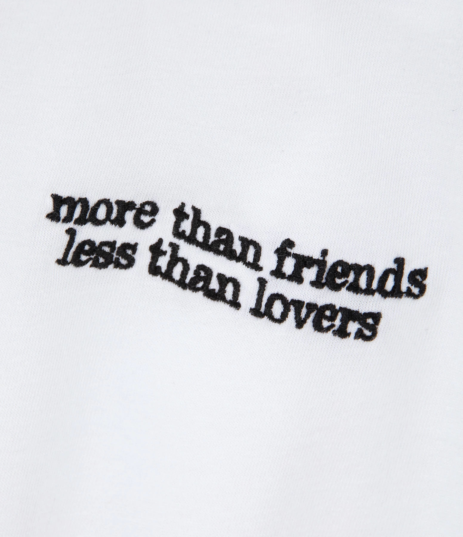 MAISON LABICHE Tee-shirt More Than Friends Coton Biologique Blanc 4 MAISON LABICHE Tee-shirt More Than Friends Coton Biologique Blanc – Image 2