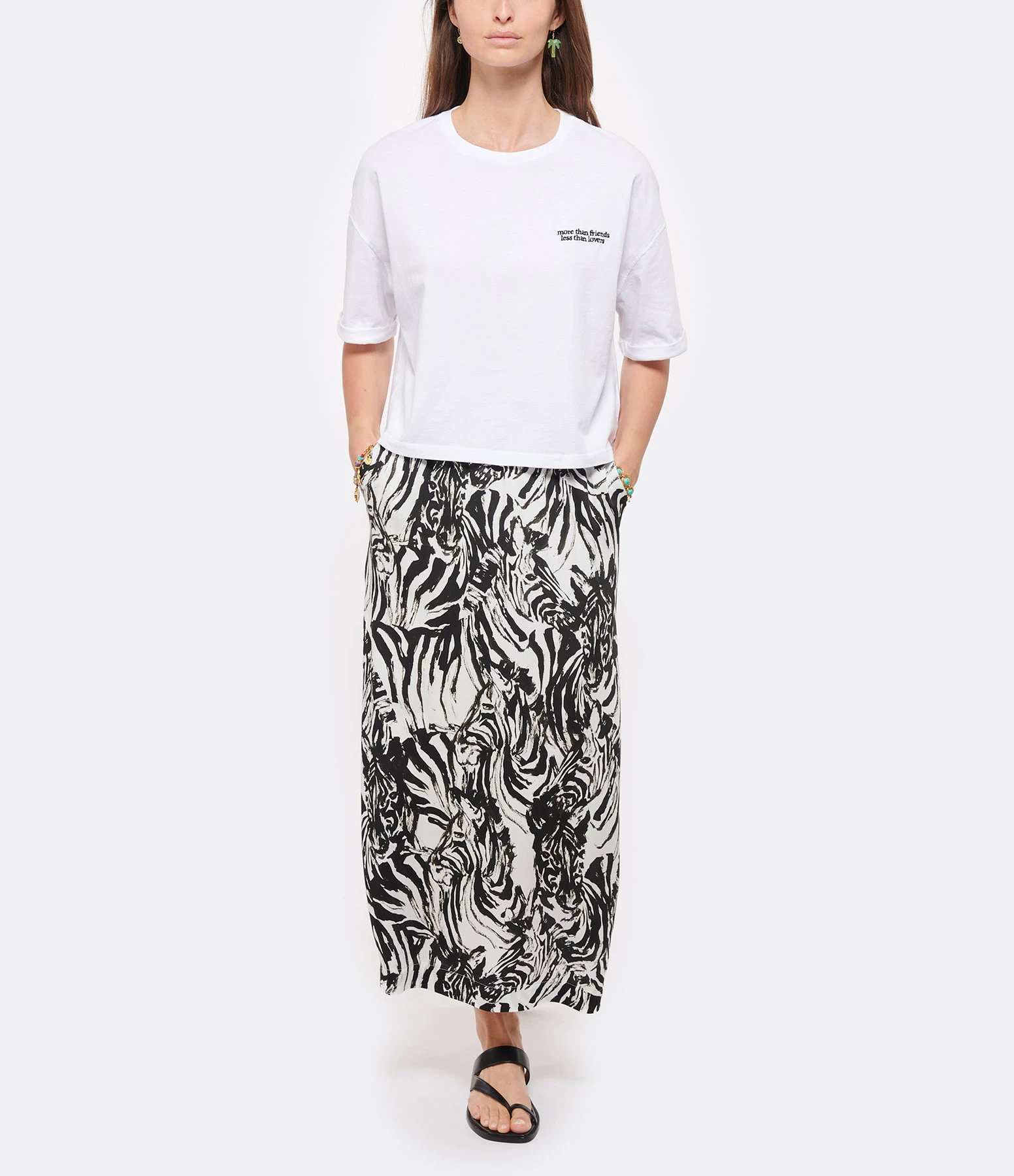 MAISON LABICHE Tee-shirt More Than Friends Coton Biologique Blanc 6 MAISON LABICHE Tee-shirt More Than Friends Coton Biologique Blanc – Image 4
