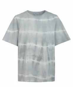 JEANNE VOULAND Tee-shirt Haz Coton Tie And Dye Gris