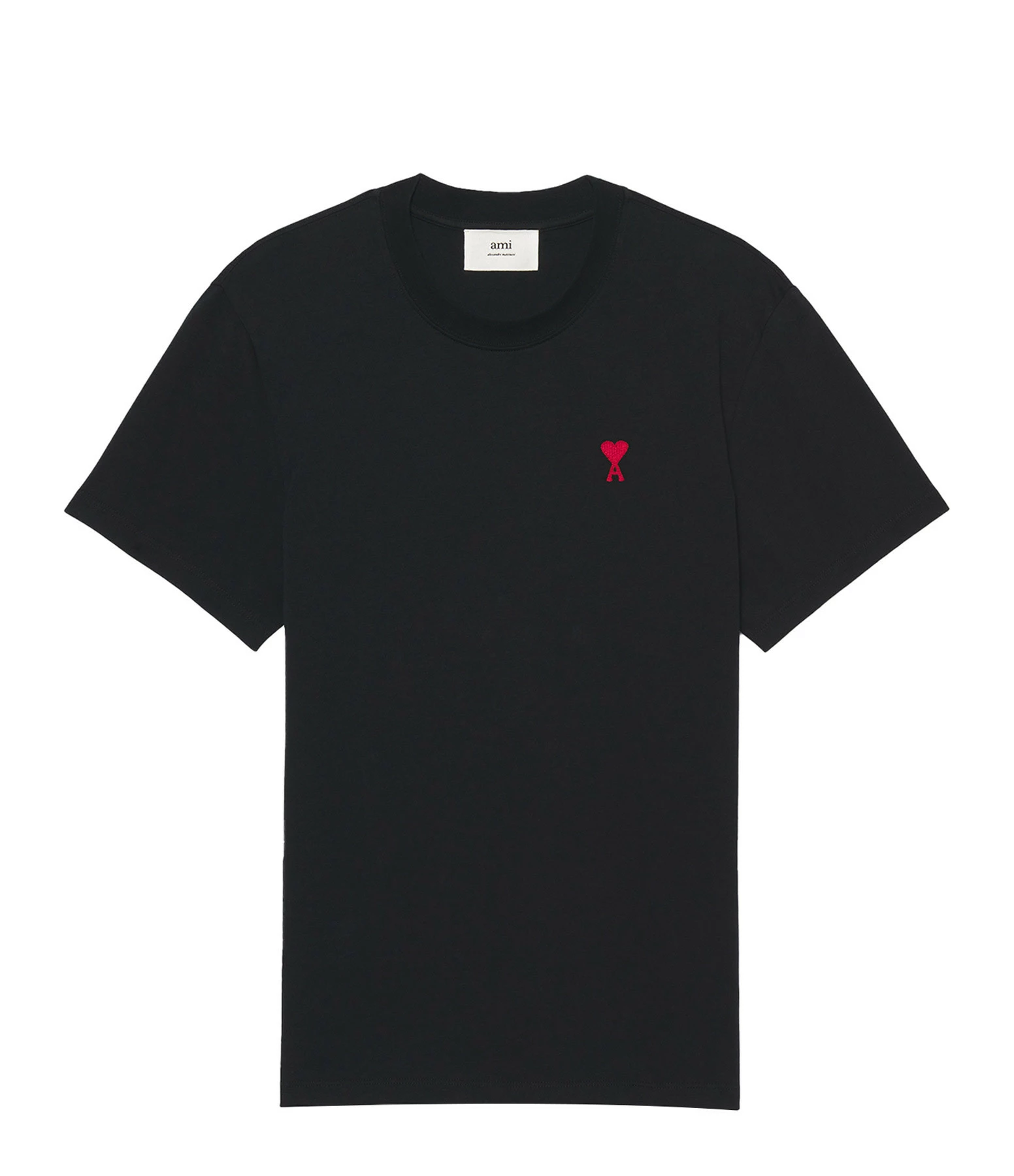 AMI PARIS Tee-shirt Unisexe Ami De Cœur Coton Biologique Noir 3 AMI PARIS Tee-shirt Unisexe Ami De Cœur Coton Biologique Noir
