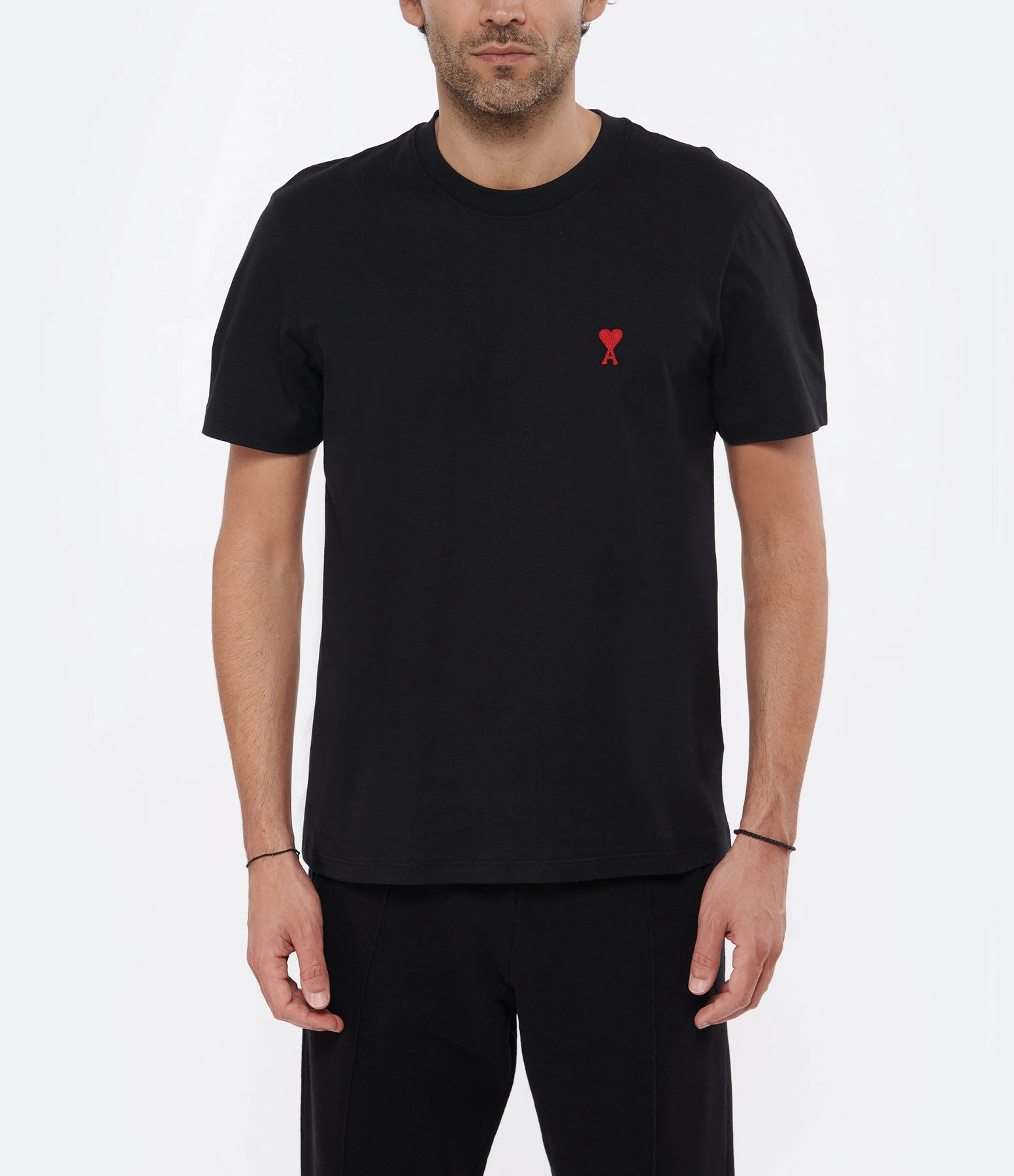 AMI PARIS Tee-shirt Unisexe Ami De Cœur Coton Biologique Noir 7 AMI PARIS Tee-shirt Unisexe Ami De Cœur Coton Biologique Noir – Image 5