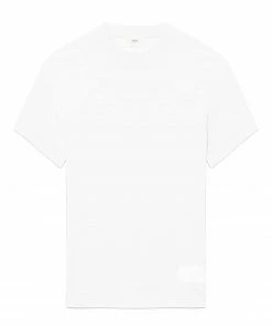 AMI PARIS Tee-shirt Unisexe Ami De Cœur Satin Coton Biologique Blanc