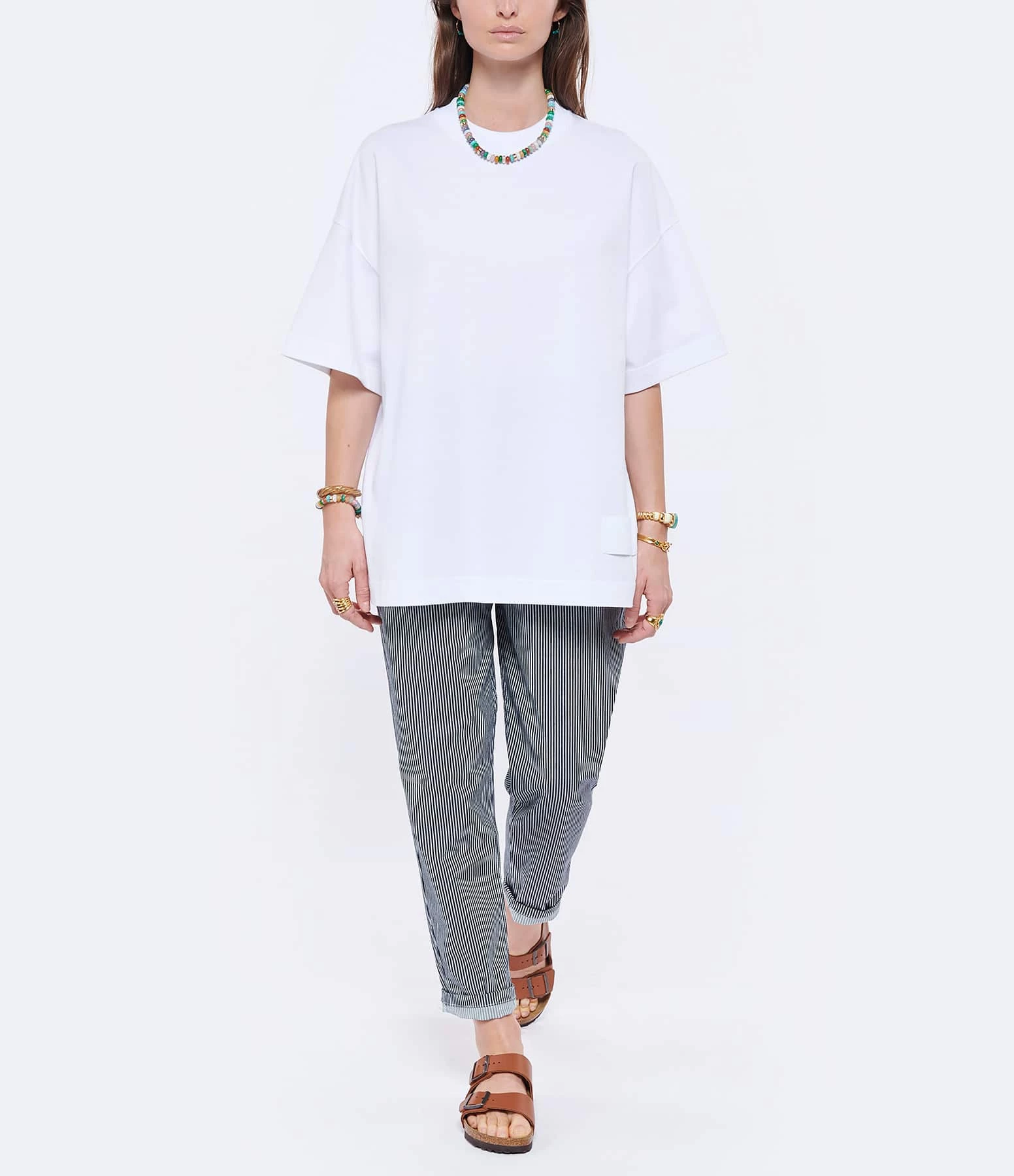 AMI PARIS Tee-shirt Unisexe Ami De Cœur Satin Coton Biologique Blanc 5 AMI PARIS Tee-shirt Unisexe Ami De Cœur Satin Coton Biologique Blanc – Image 3