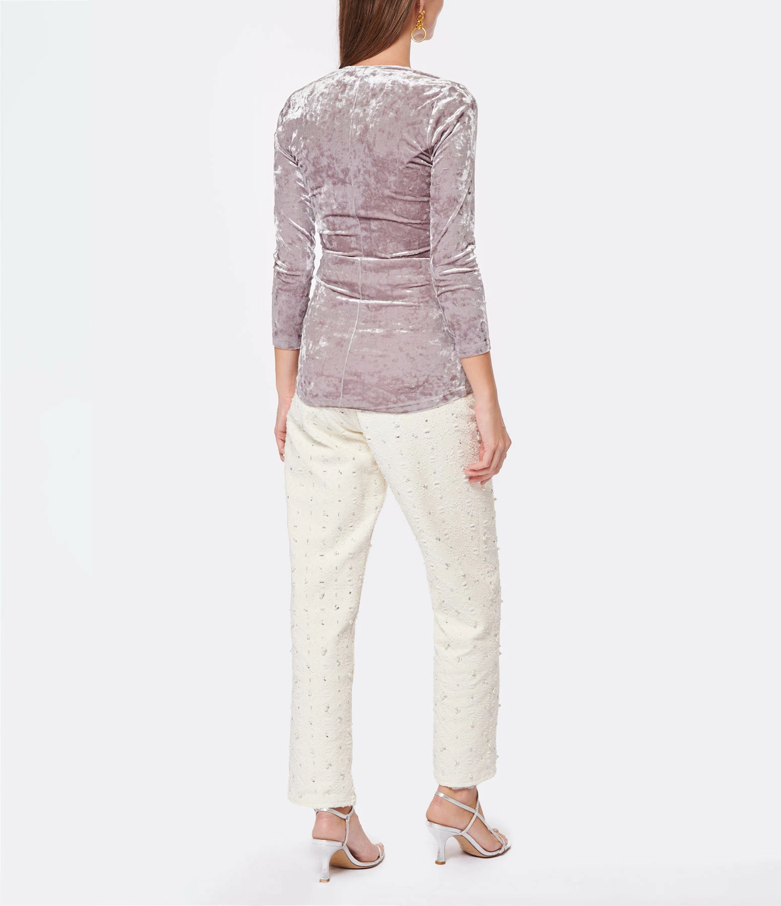 ISABEL MARANT Top Gubaia Snow Grey 7 ISABEL MARANT Top Gubaia Snow Grey – Image 5