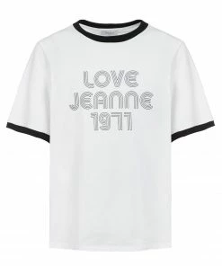 JEANNE VOULAND Tee-shirt Heno Love Jeanne Noir Blanc