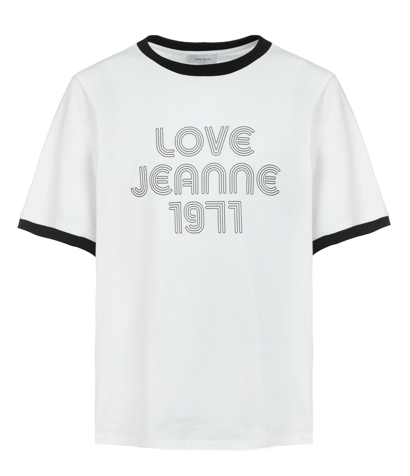 JEANNE VOULAND Tee-shirt Heno Love Jeanne Noir Blanc 3 JEANNE VOULAND Tee-shirt Heno Love Jeanne Noir Blanc
