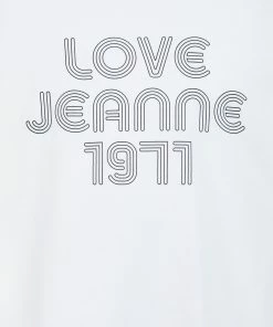 Alternative view of JEANNE VOULAND Tee-shirt Heno Love Jeanne Noir Blanc