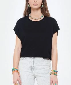MAJESTIC FILATURES Tee-shirt Col Rond Noir 9 MAJESTIC FILATURES Tee-shirt Col Rond Noir -Boutique MAJESTIC FILATURES unnamed file 3758