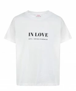 DEAR JULIETTE Tee-shirt In Love Coton Biologique Blanc
