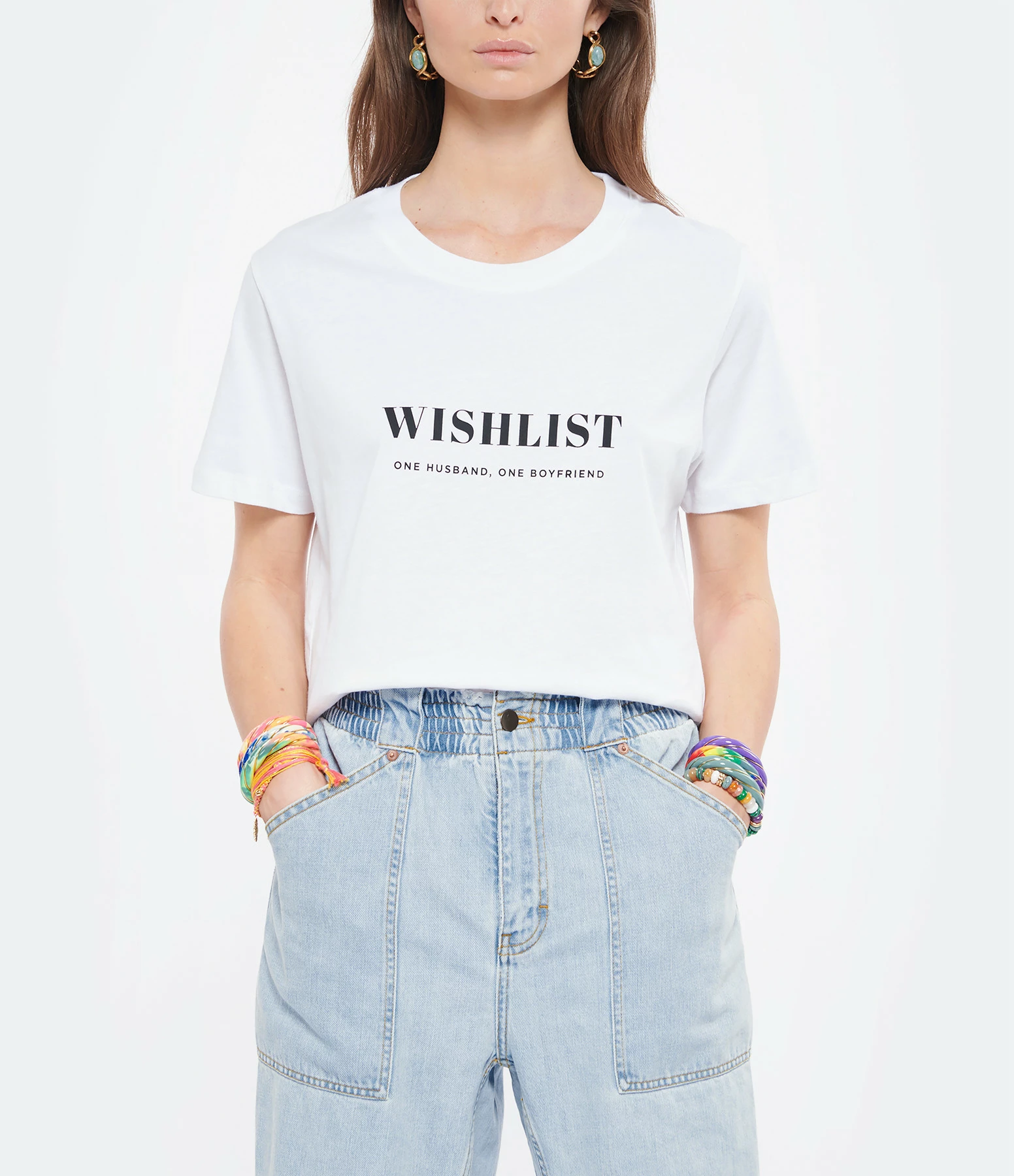 DEAR JULIETTE Tee-shirt Wishlist Coton Biologique Blanc 5 DEAR JULIETTE Tee-shirt Wishlist Coton Biologique Blanc – Image 3