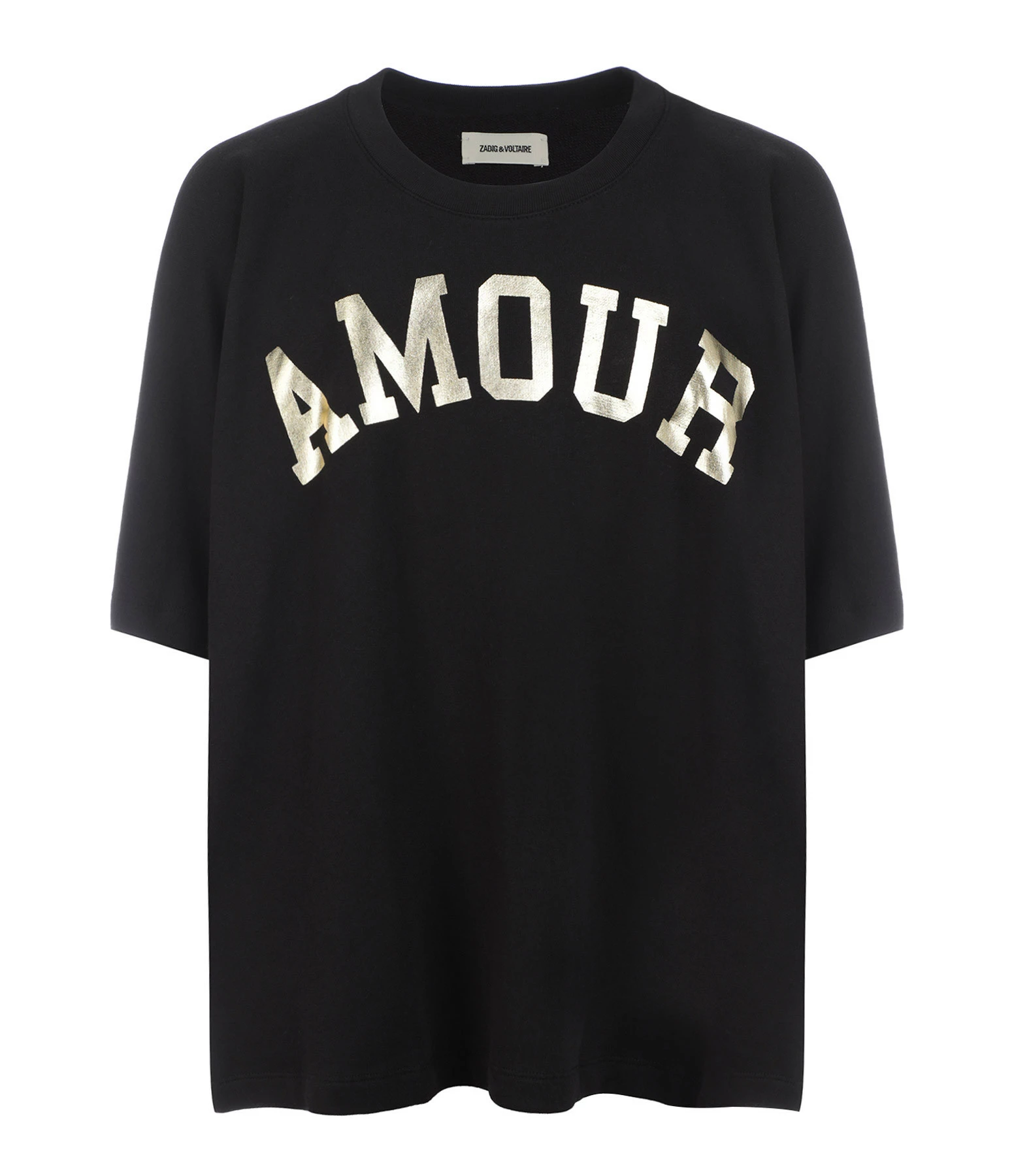 ZADIG & VOLTAIRE Tee-shirt Portland Amour Coton Noir 3 ZADIG & VOLTAIRE Tee-shirt Portland Amour Coton Noir
