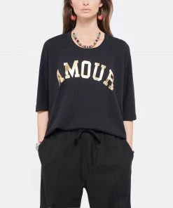 ZADIG & VOLTAIRE Tee-shirt Portland Amour Coton Noir 9 ZADIG & VOLTAIRE Tee-shirt Portland Amour Coton Noir -Boutique MAJESTIC FILATURES unnamed file 3823