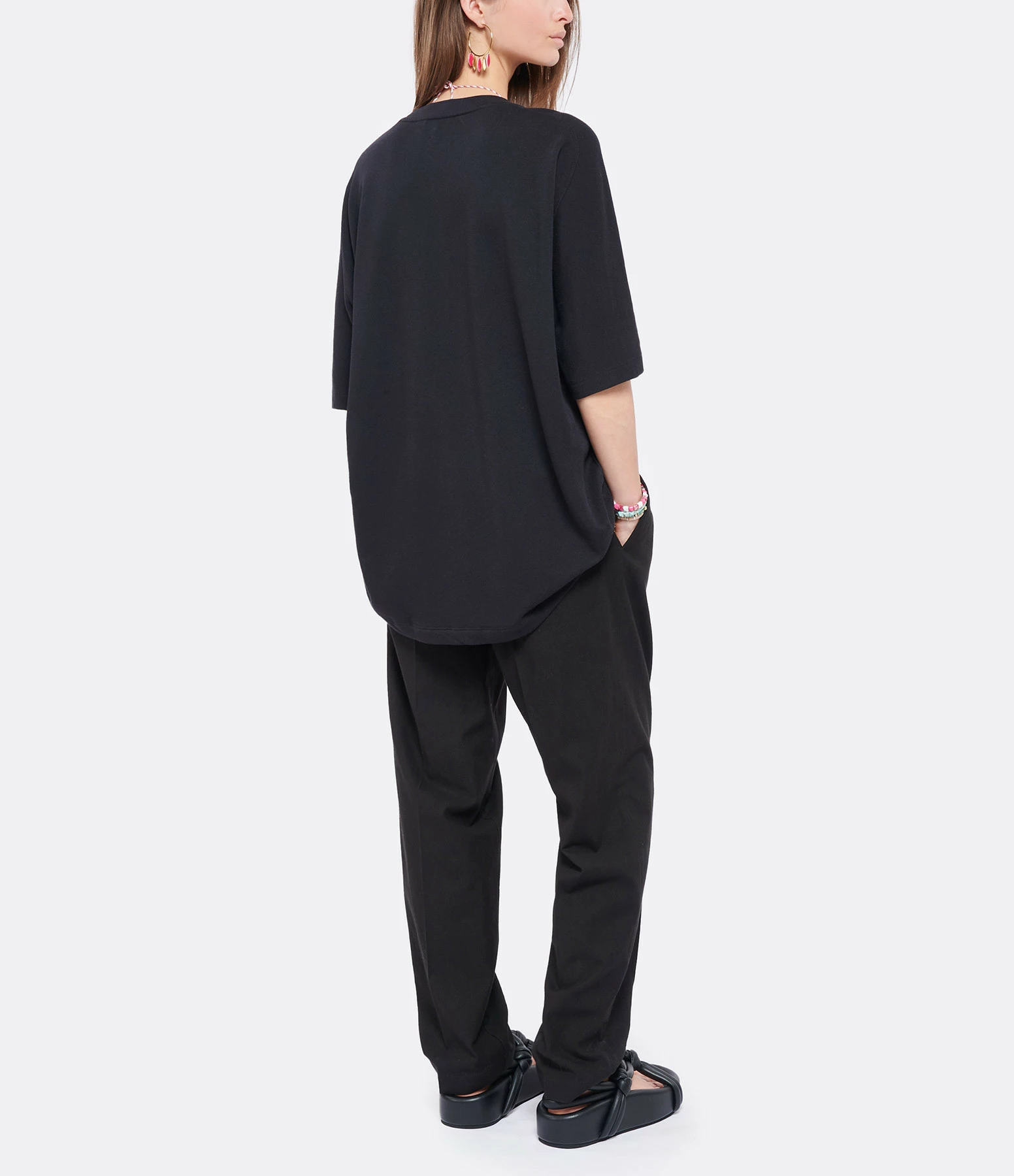 ZADIG & VOLTAIRE Tee-shirt Portland Amour Coton Noir 7 ZADIG & VOLTAIRE Tee-shirt Portland Amour Coton Noir – Image 5