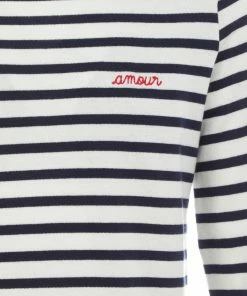 MAISON LABICHE Tee-shirt Amour Coton Biologique Ivoire Bleu Navy 8 MAISON LABICHE Tee-shirt Amour Coton Biologique Ivoire Bleu Navy -Boutique MAJESTIC FILATURES unnamed file 3827