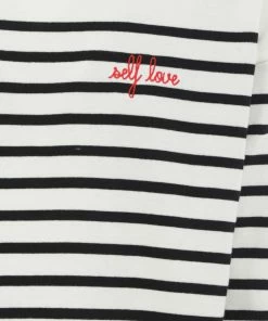 MAISON LABICHE Tee-shirt Self Love Coton Biologique Ivoire Noir 8 MAISON LABICHE Tee-shirt Self Love Coton Biologique Ivoire Noir -Boutique MAJESTIC FILATURES unnamed file 3832