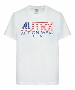 AUTRY Tee-shirt Iconic Action Blanc