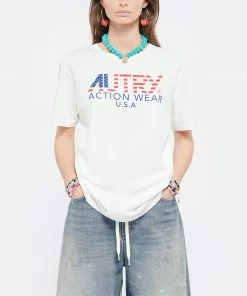 AUTRY Tee-shirt Iconic Action Blanc -Boutique MAJESTIC FILATURES unnamed file 3844