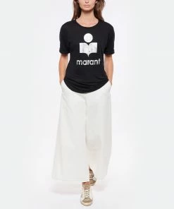ISABEL MARANT ÉTOILE Tee-shirt Koldi Lin Noir Argenté -Boutique MAJESTIC FILATURES unnamed file 3875